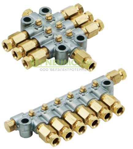 Многоканальные распределители смазки